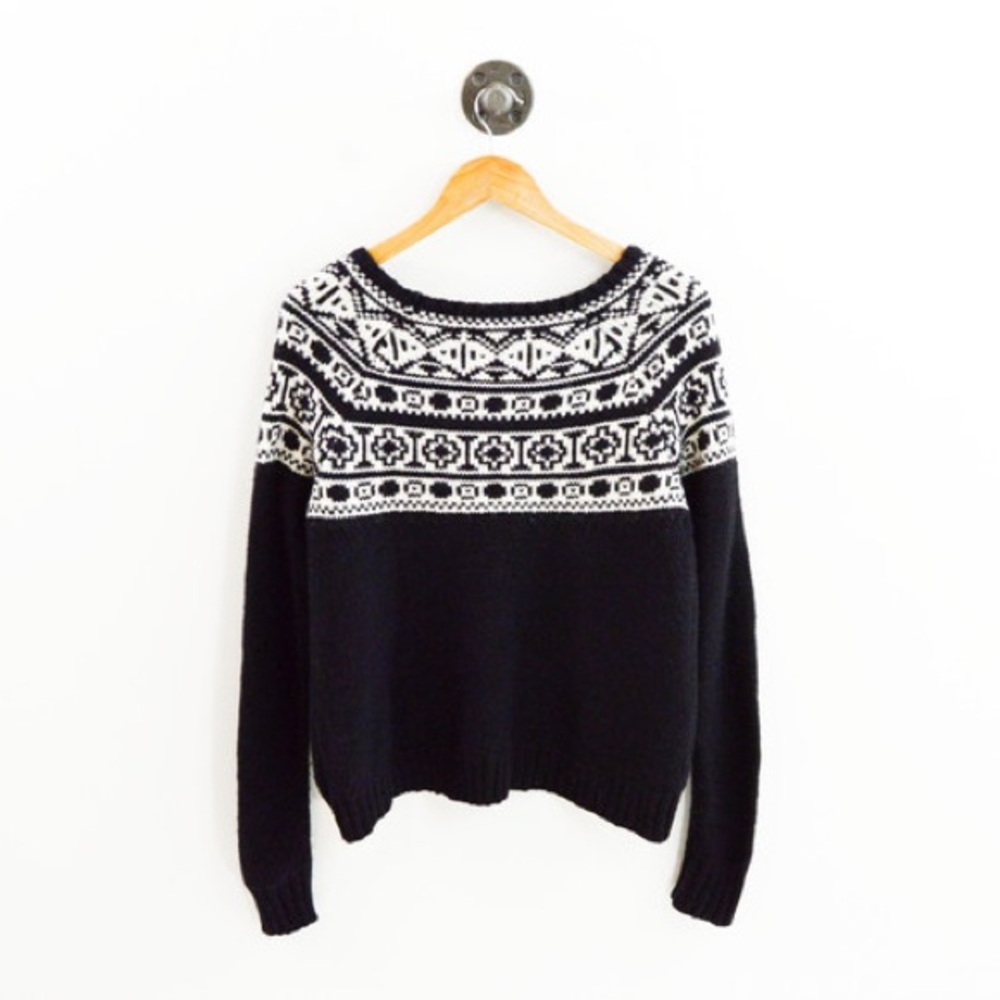 White and Black Sweater